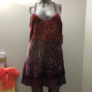 NWT) free people Sequin, Velvet mini dress